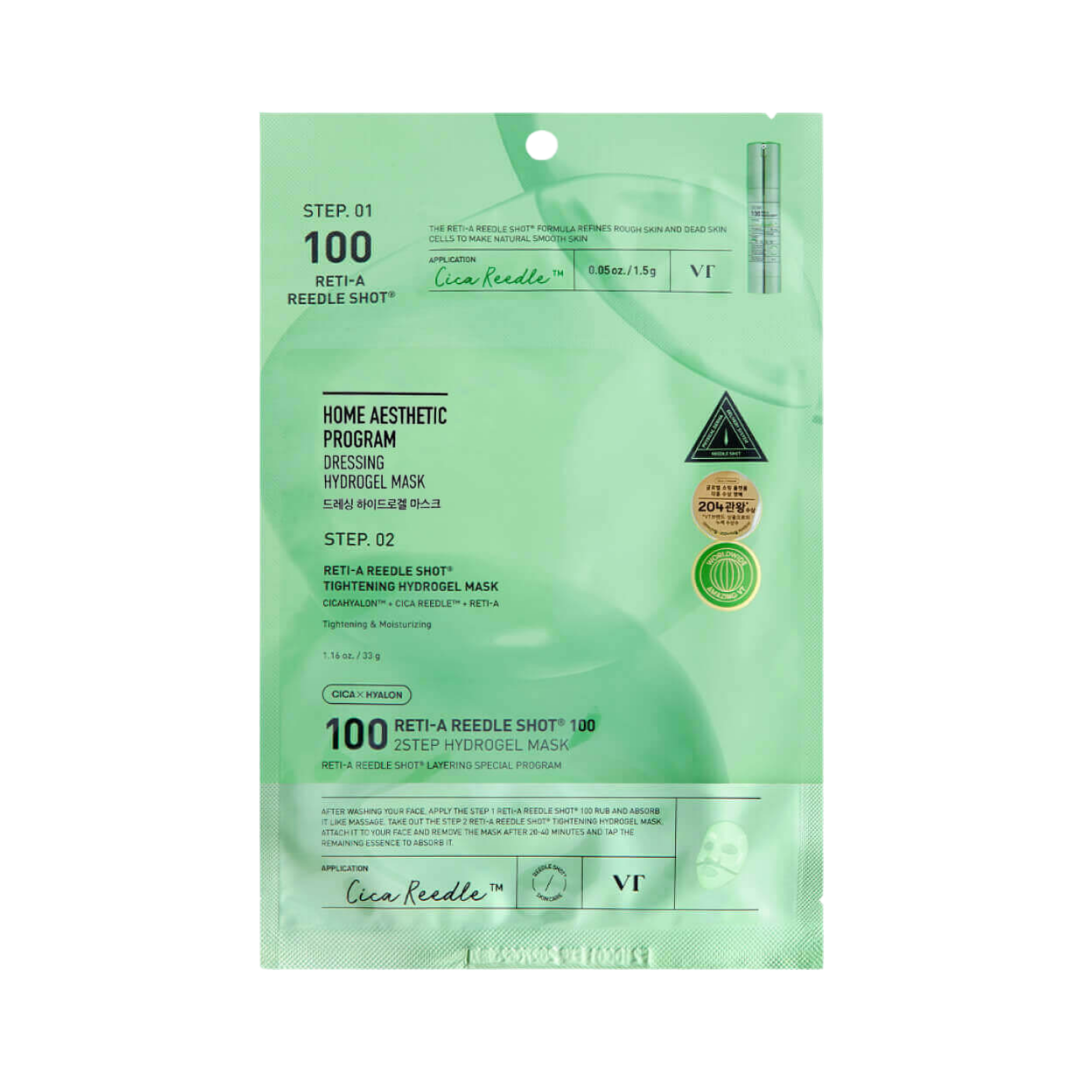 VT Cosmetics Reti-A Reedle Shot 100 2Step Hydrogel Mask 1EA