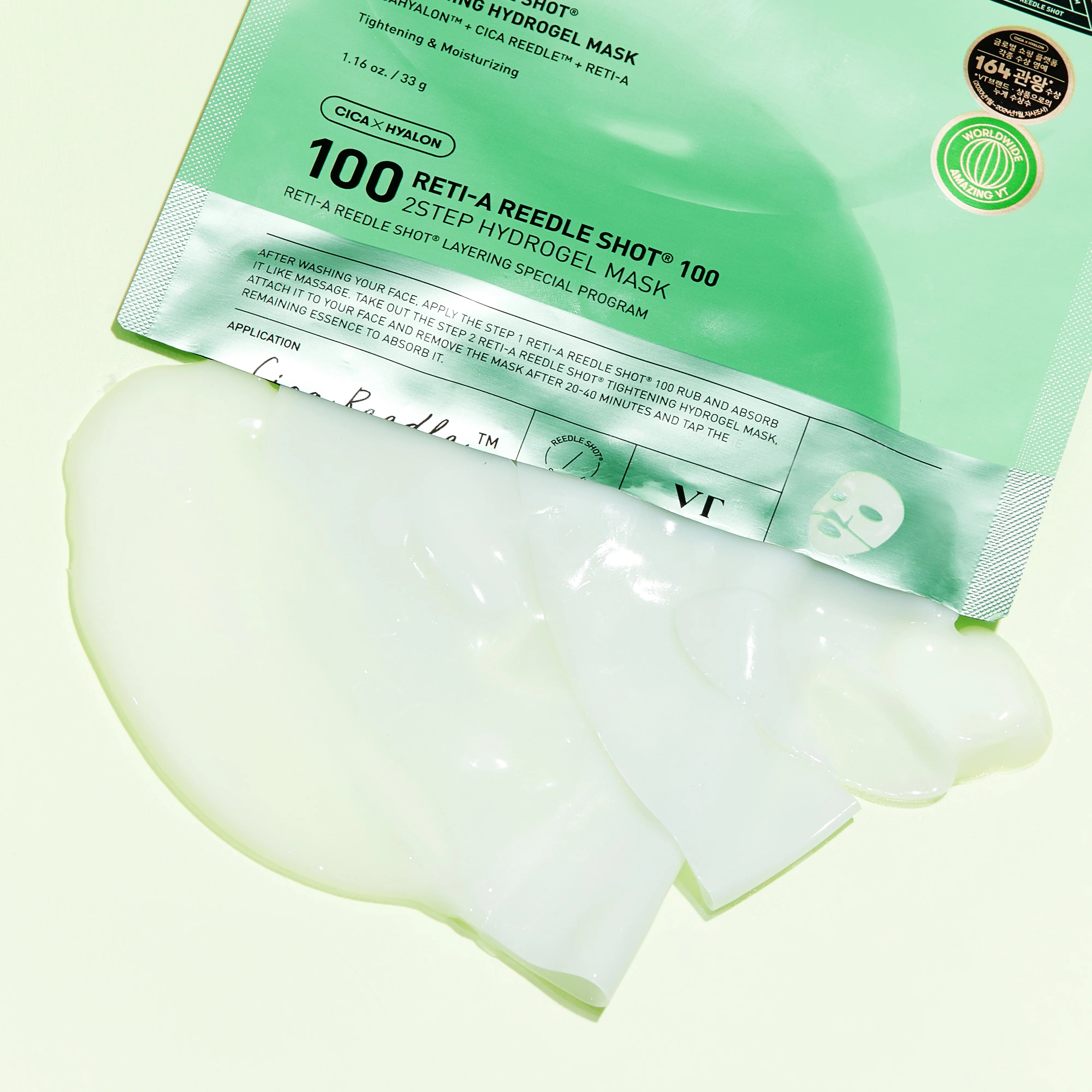 VT Cosmetics Reti-A Reedle Shot 100 2Step Hydrogel Mask 1EA