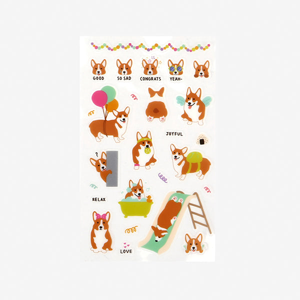 Dailylike Daily Sticker 55 Welsh Corgi - H ART