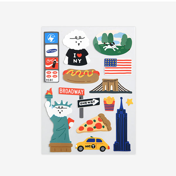 Dailylike Removable Sticker 18 New York - H ART