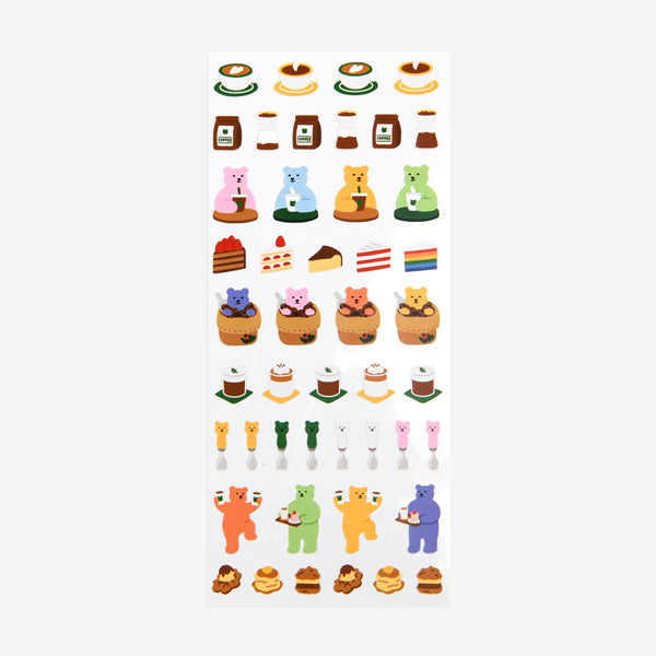 Dailylike Diary Removable Seal Sticker 33 Coffee - H ART
