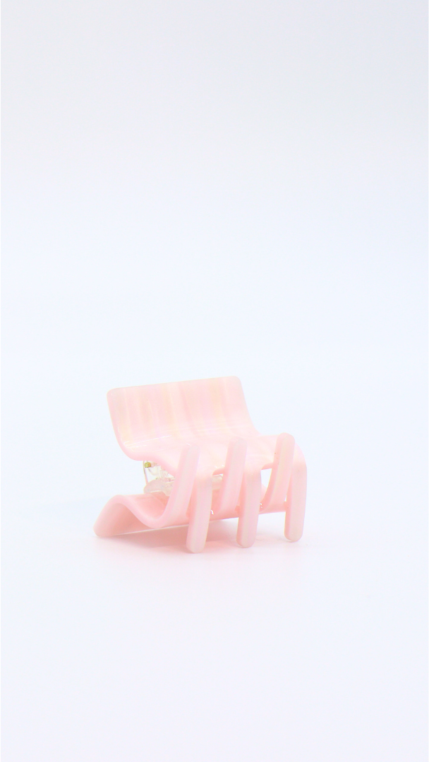 H ART Pink Cream Hair Clip Small