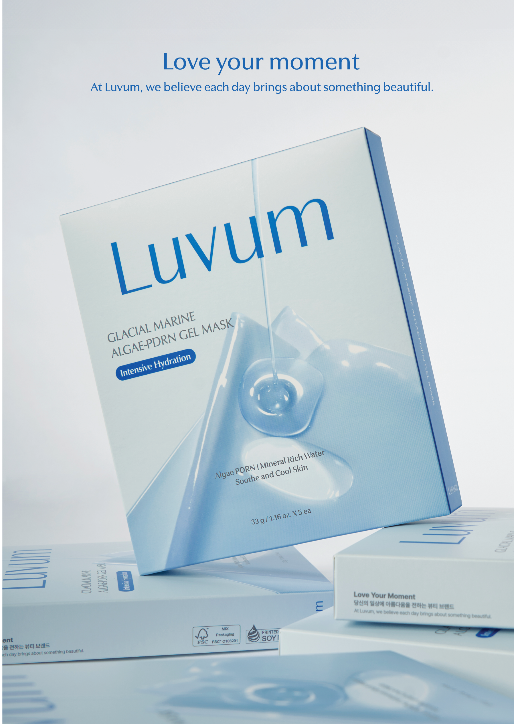 Luvum Glacial Marine Algae-PDRN Gel Mask 1EA