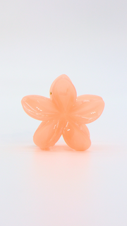 H ART Pastel Flower Hair Clip Orange