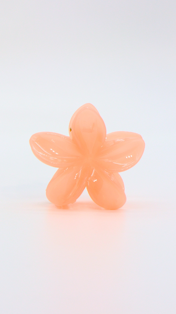 H ART Pastel Flower Hair Clip Orange
