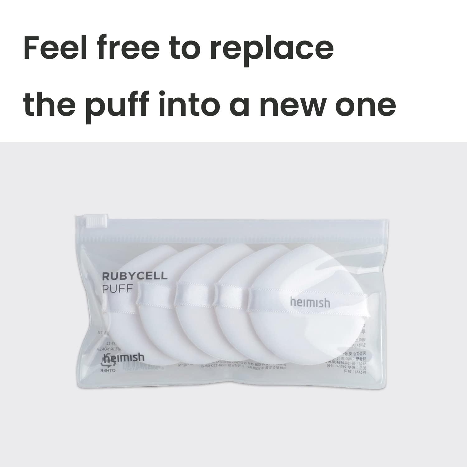 HEIMISH Artless Rubycell Puff 5 Pcs