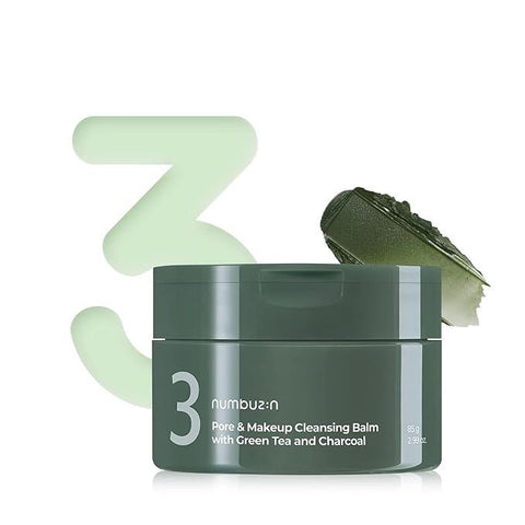 numbuzin No.3 Pore & Makeup Cleansing Balm With Green Tea And Charcoal 85G - H ART