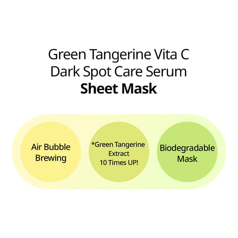 goodal Green Tangerine Vita C Dark Spot Care Serum Sheet Mask 1ea