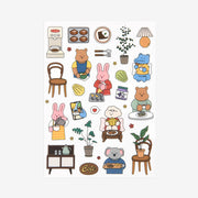 Dailylike Clear Removable Sticker 07 Home Cafe - H ART