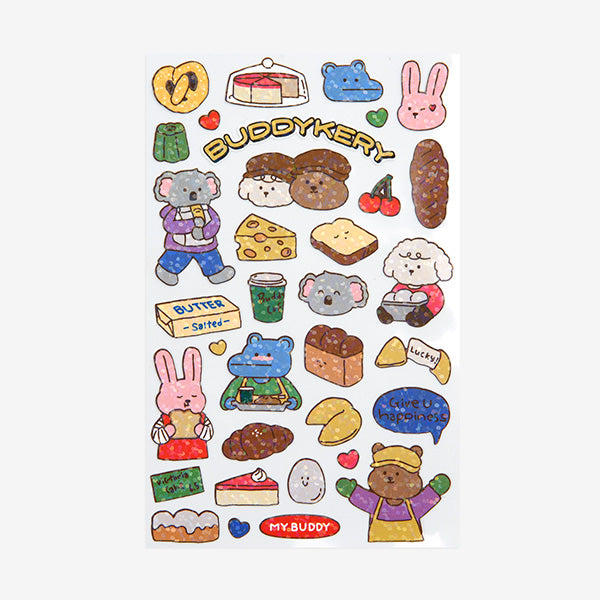 Dailylike Line Hologram Sticker 02 My Buddy - H ART