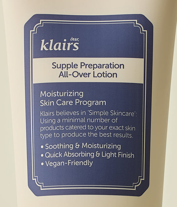 Dear, Klairs Supple Preparation All-Over Lotion 250ml - H ART