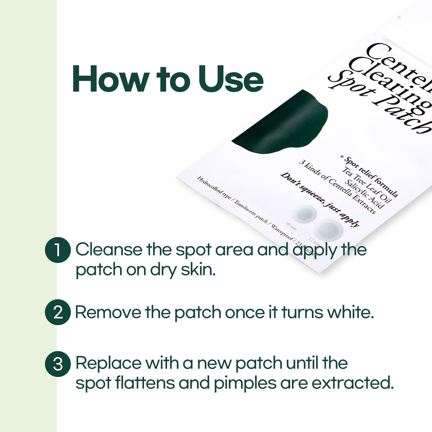 Petitfee Centella Clearing Spot Patch 23Pcs