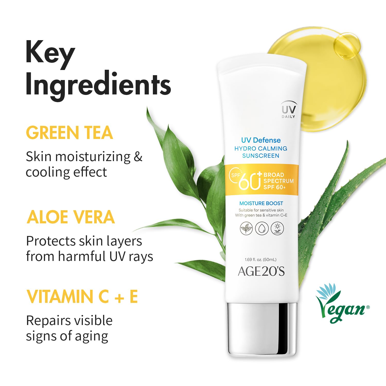 AGE20'S UV Defense Hydro Calming Sunscreen SPF 60+ - H ART