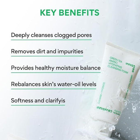 INNISFREE Green Tea Amino Cleansing Foam 150G - H ART