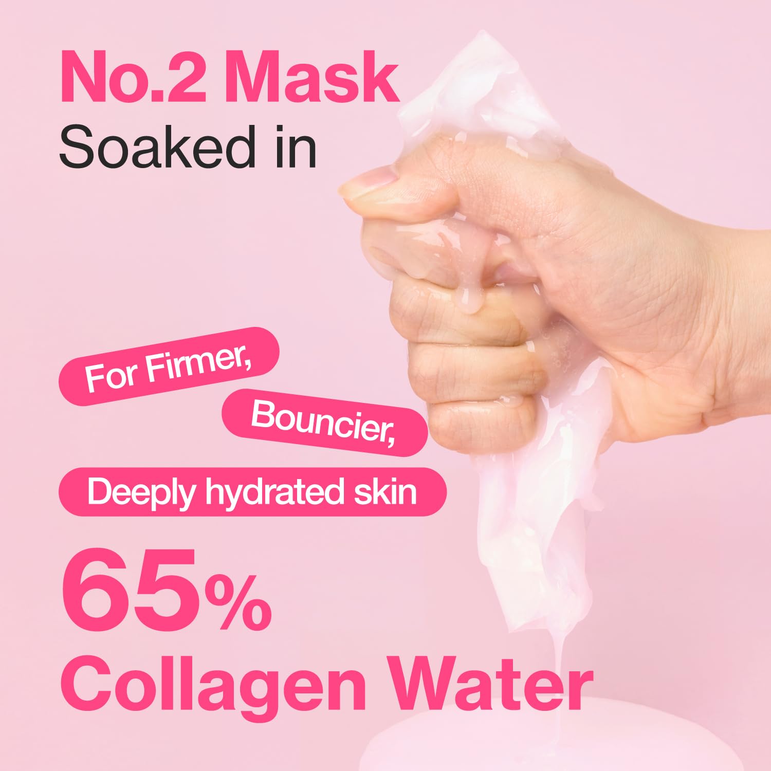 numbuzin No.2 Rose PDRN Collagen Plumping Mask 1EA