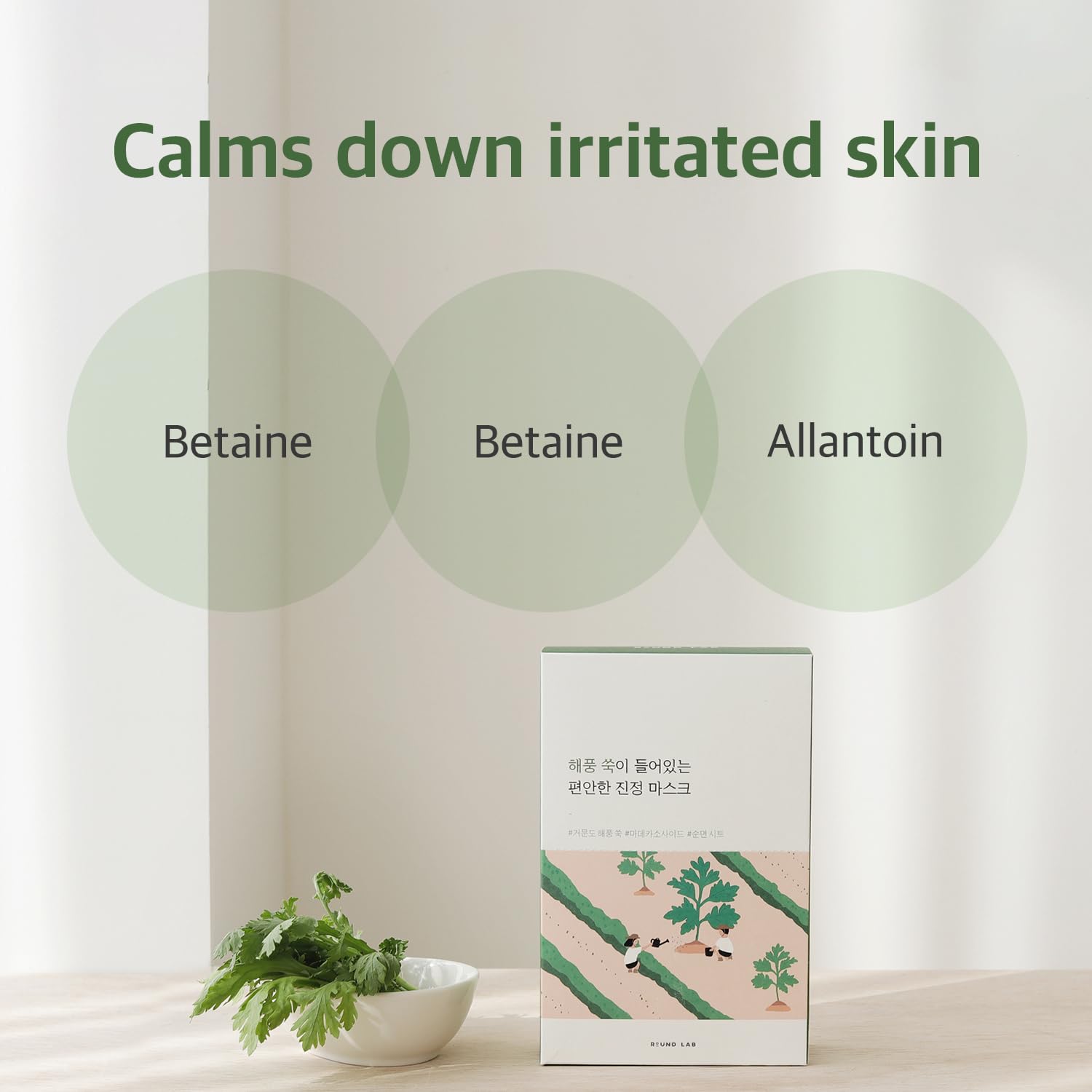 ROUND LAB Mugwort Calming Mask Sheet - H ART
