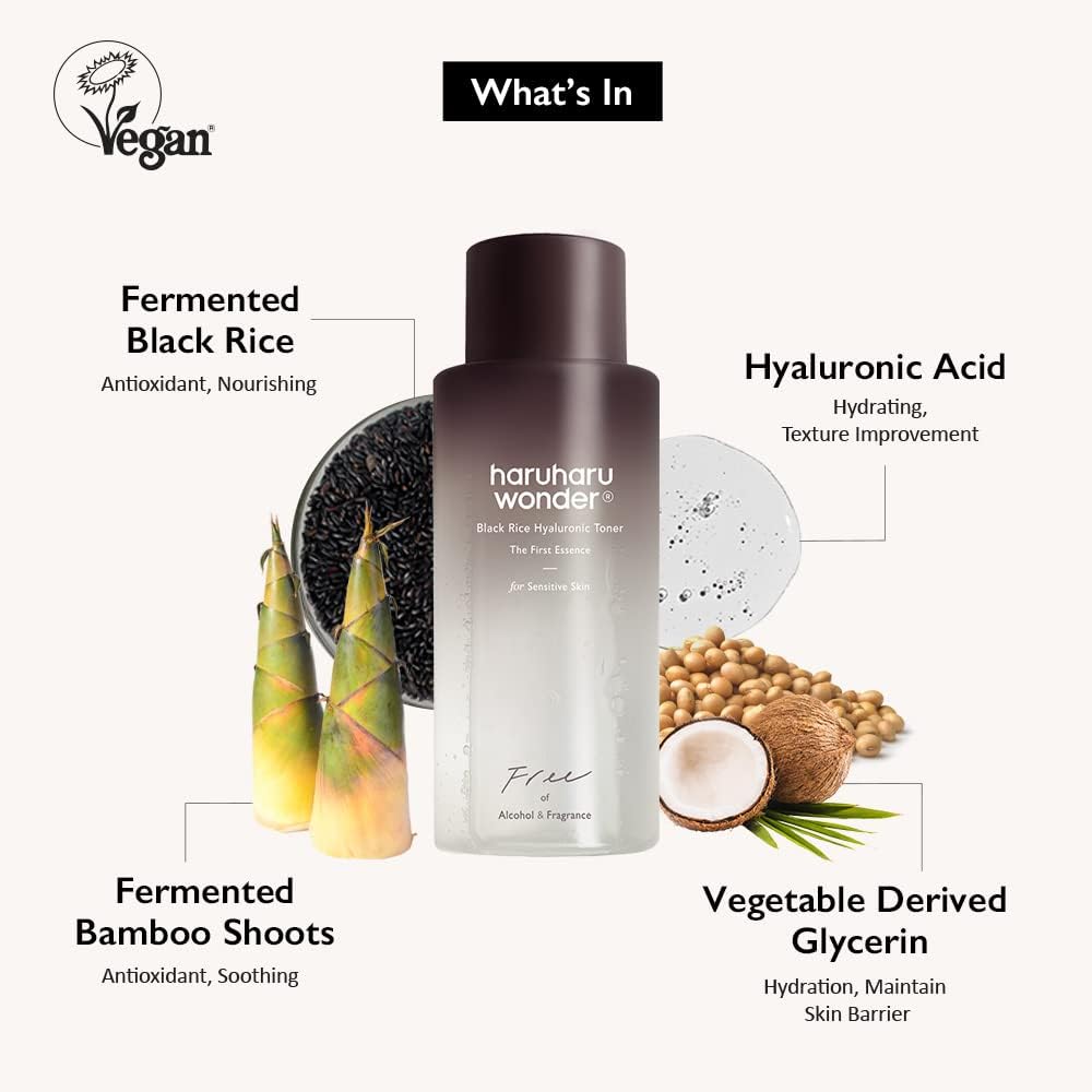 HARUHARU WONDER Wonder Black Rice Hyaluronic Toner 300mL