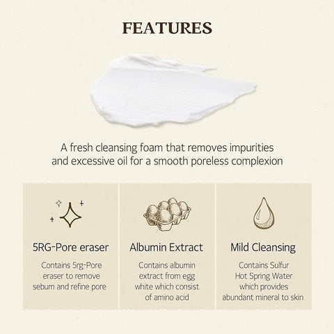 SKINFOOD Egg White Perfect Pore Cleansing Foam - H ART