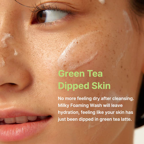 By Wishtrend Green Tea & Enzyme Milky Foaming Wash 140ml