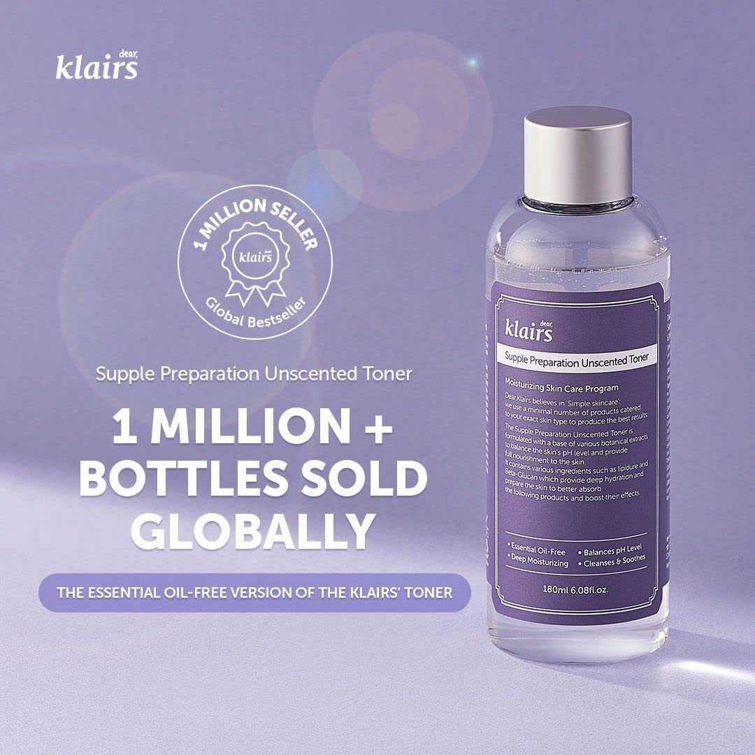 Dear, Klairs Supple Preparation Unscented Toner 180ml - H ART