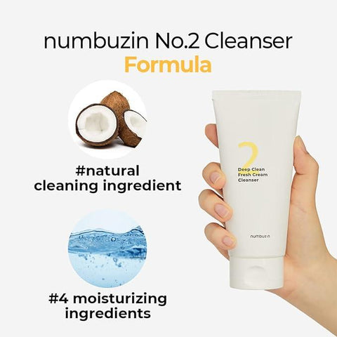 numbuzin No.2 Deep Clean Fresh Cream Cleanser 120mL - H ART