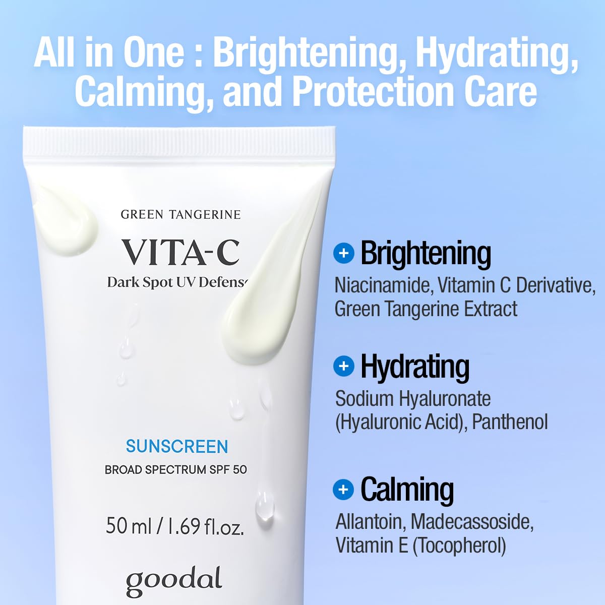 goodal Green Tangerine Vita C Dark Spot UV Defense Sunscreen 50mL