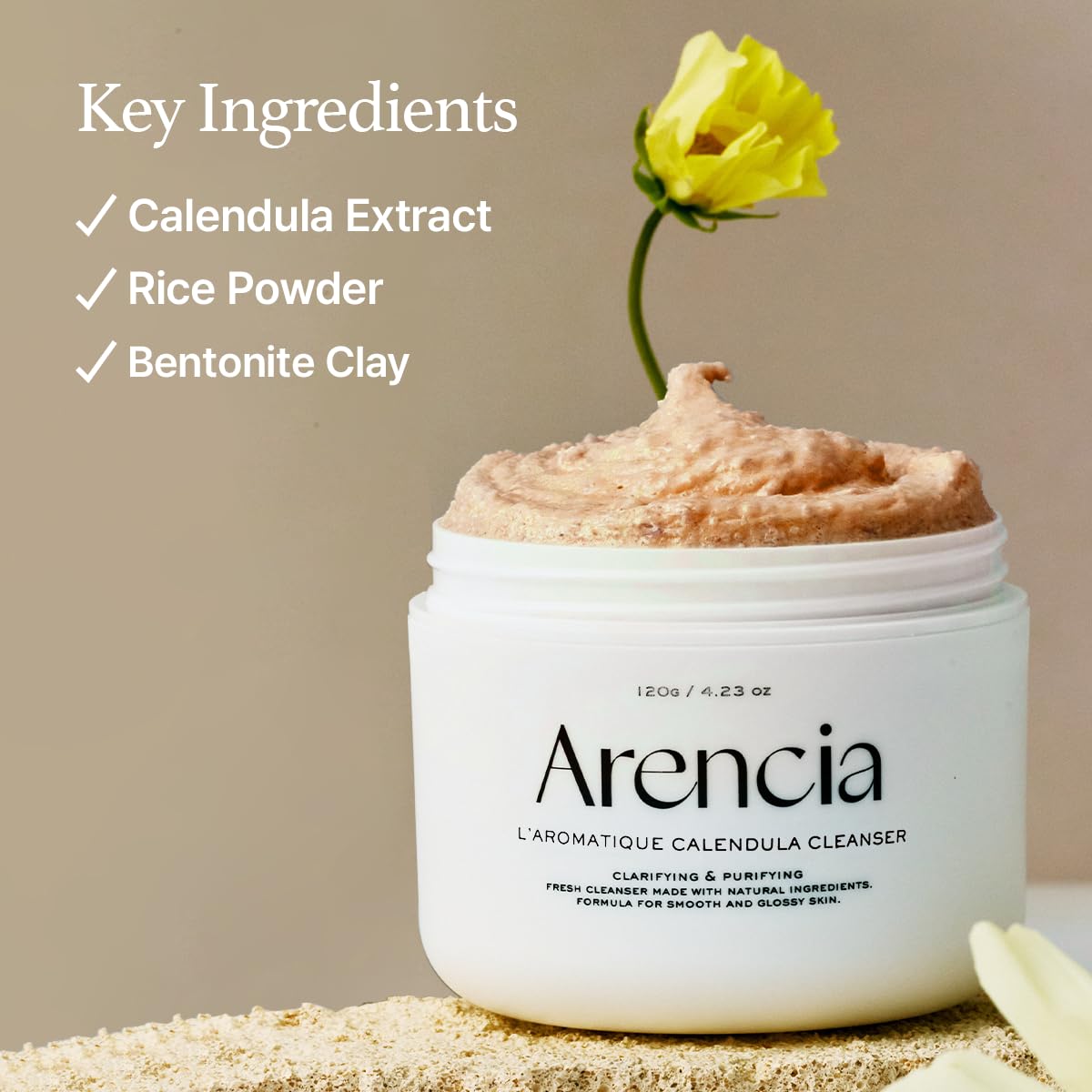 ARENCIA Fresh Calendula Rice Mochi Cleanser 120g - H ART