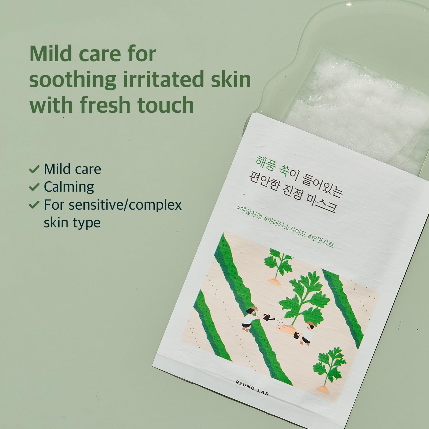 ROUND LAB Mugwort Calming Mask Sheet - H ART