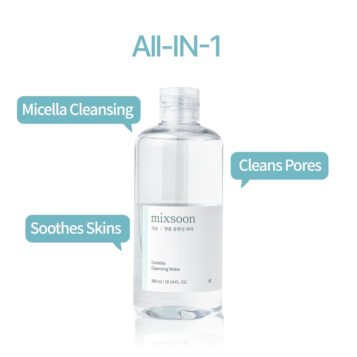 MIXSOON Centella Cleansing Water 300ml - H ART