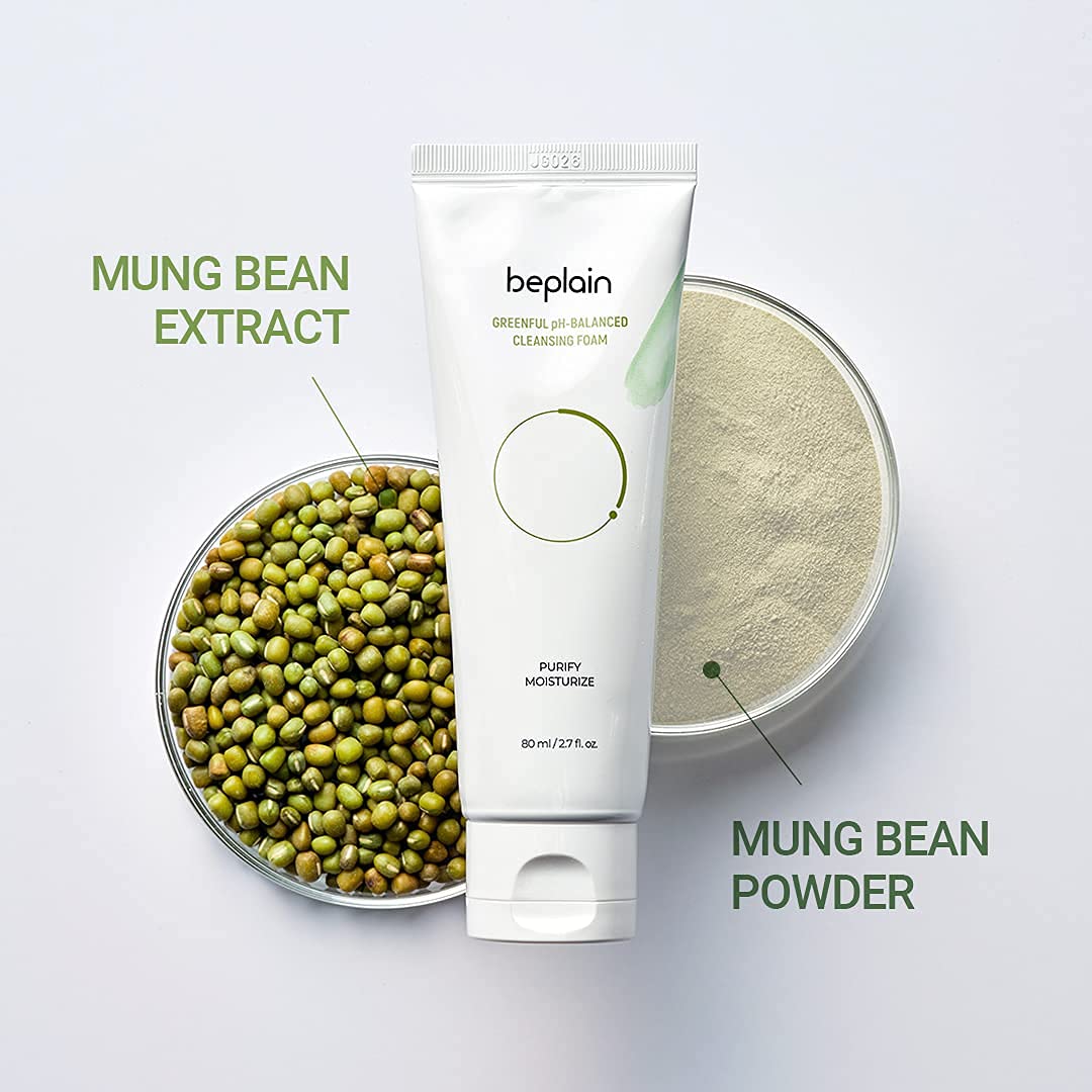 beplain Mung Bean Cleansing Foam 80ml - H ART