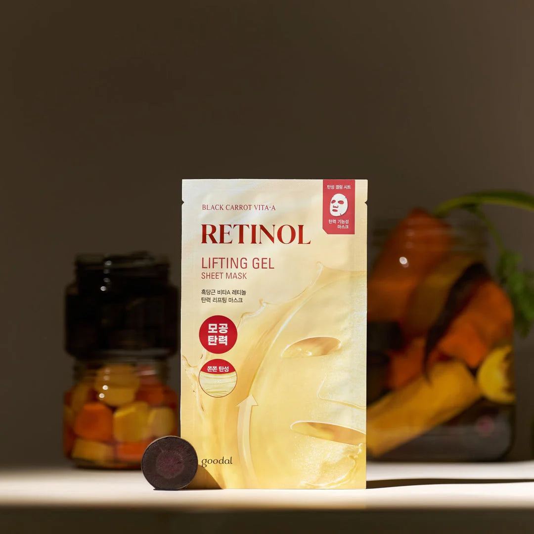 Goodal Black Carrot Vita-A Retinol Lifting Gel Sheet Mask 1EA