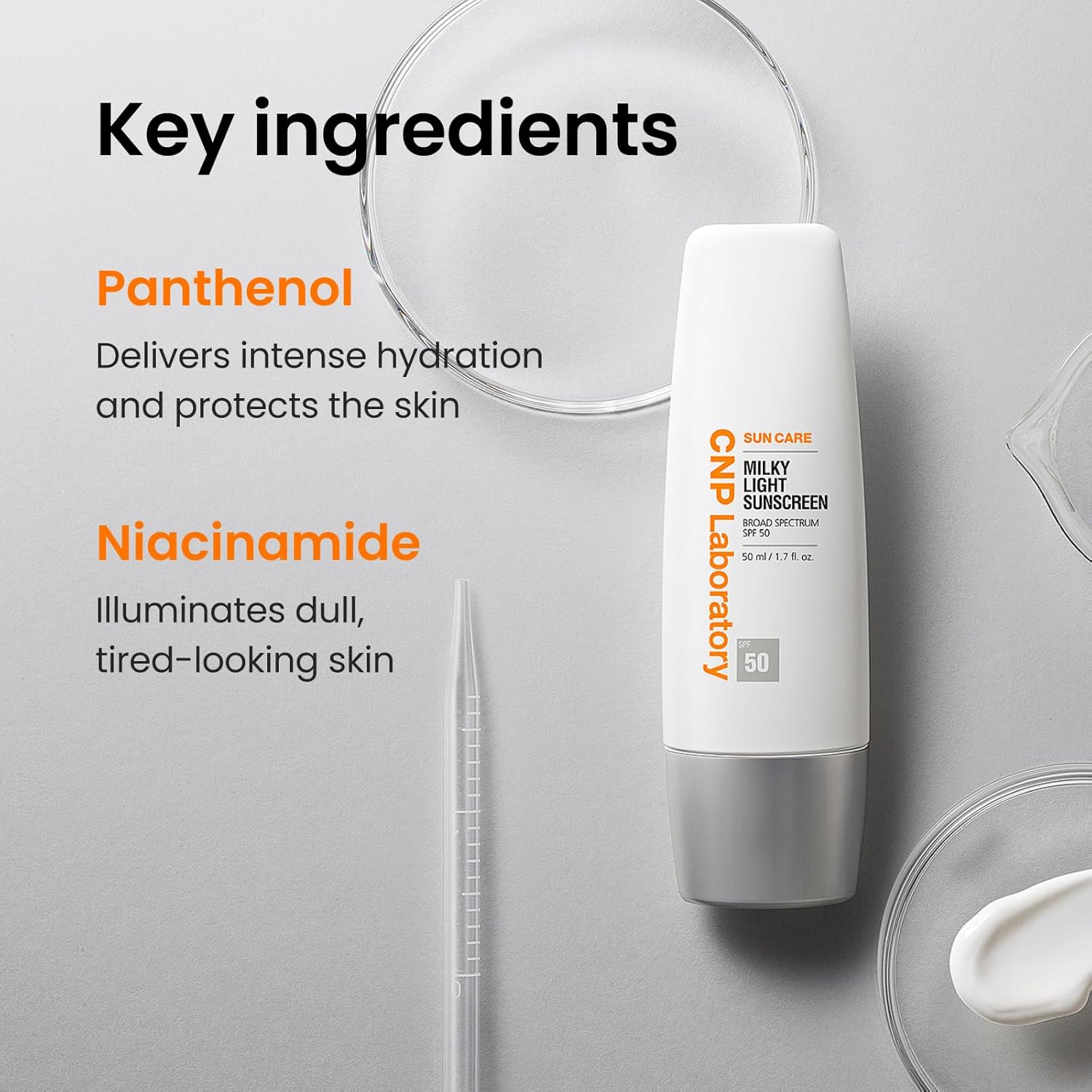CNP Milky Light Sunscreen Broad Spectrum SPF 50 50mL