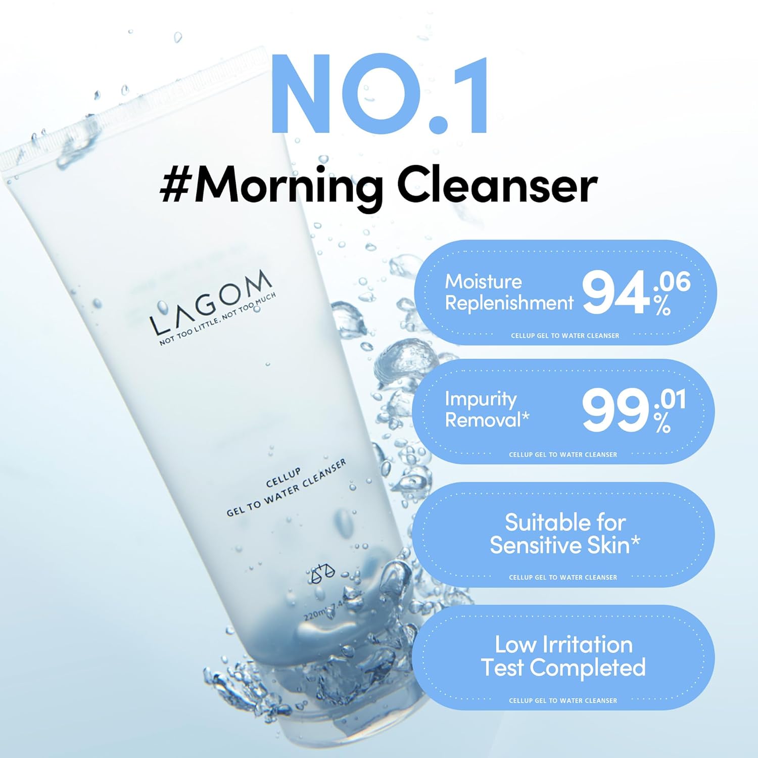 LAGOM Cellup Gel To Water Cleanser 170mL
