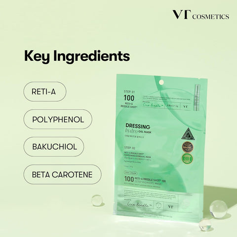 VT Cosmetics Reti-A Reedle Shot 100 2Step Hydrogel Mask 1EA