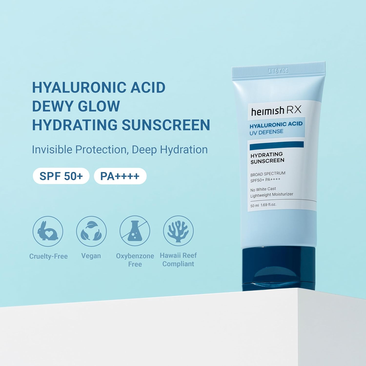 HEIMISH RX Hyaluronic Acid Hydrating Sunscreen SPF50+ PA++++ 50ml
