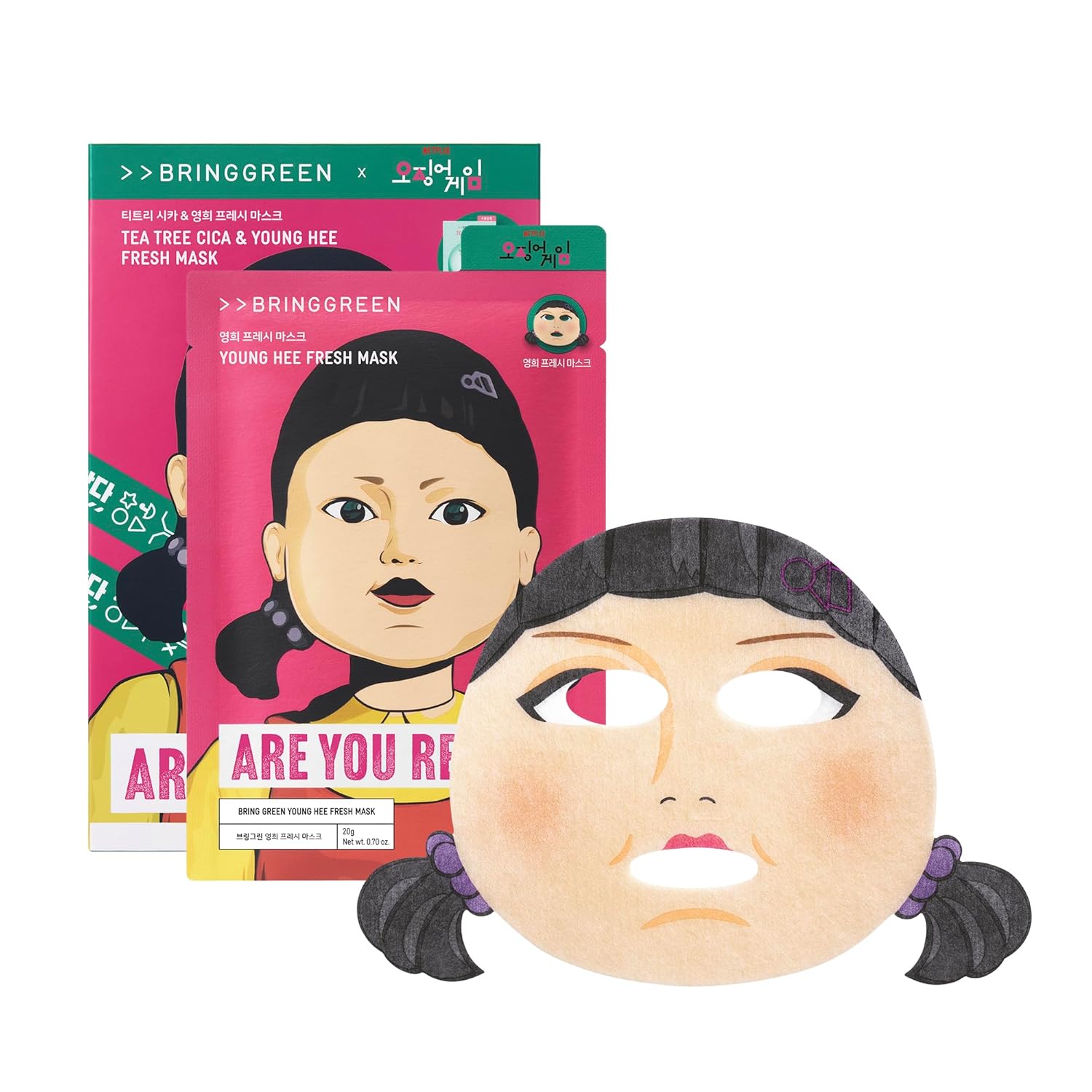 BRING GREEN NETFLIX/Global Tea Tree Cica 5EA & Young Hee Fresh Mask 5EA - H ART