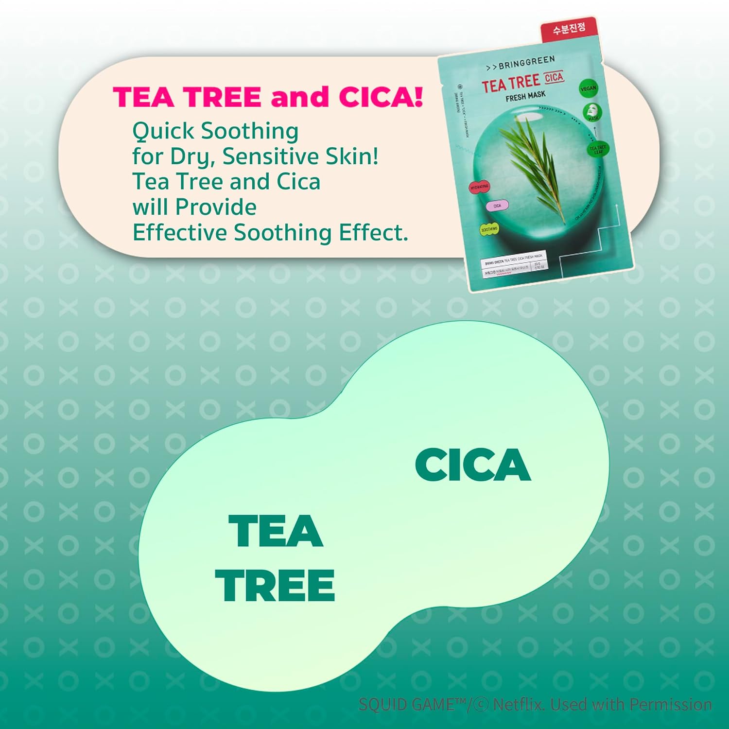 BRING GREEN NETFLIX/Global Tea Tree Cica Mask 1EA - H ART