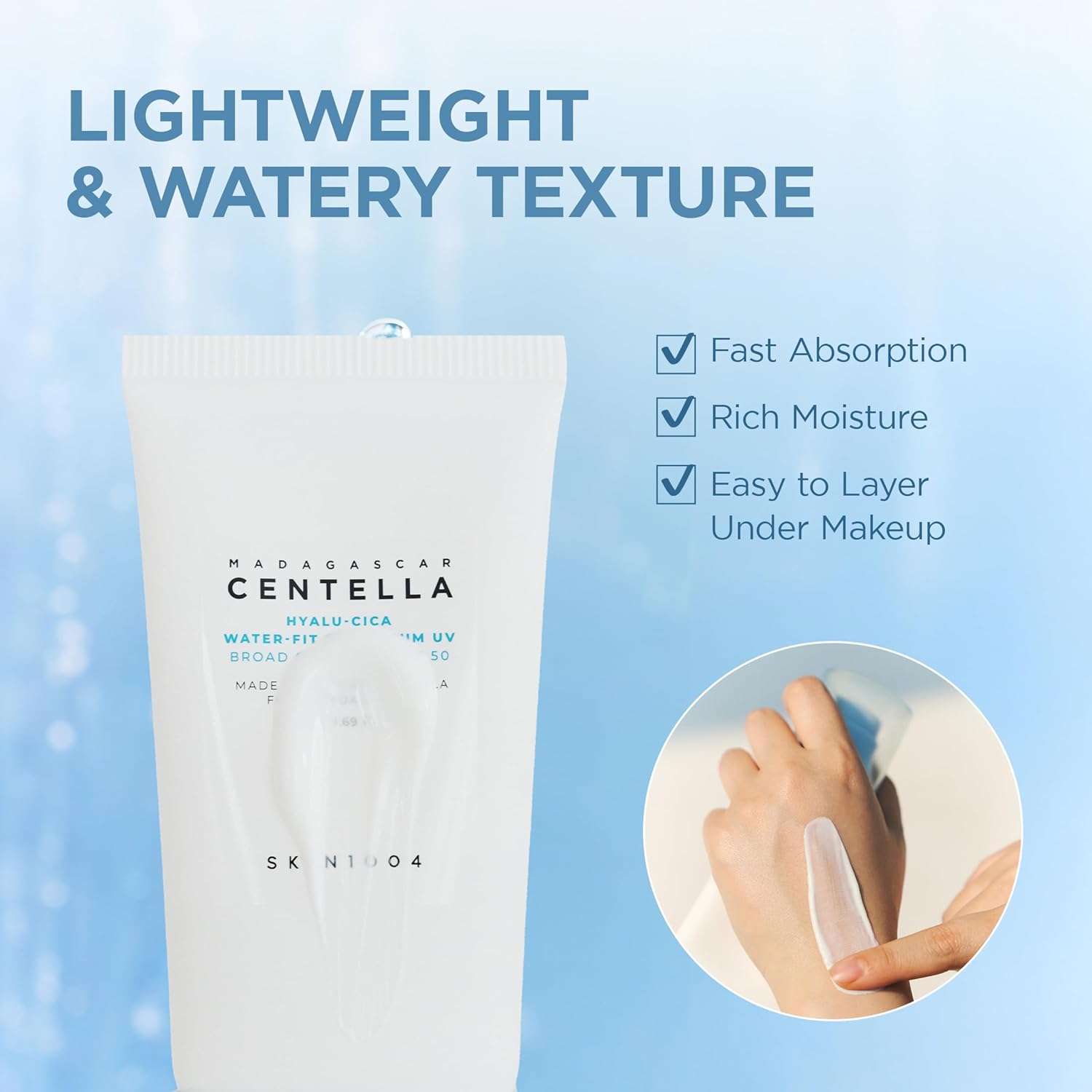 SKIN1004 Madagascar Centella Hyalu-Cica Water-Fit Sun Serum UV 50mL