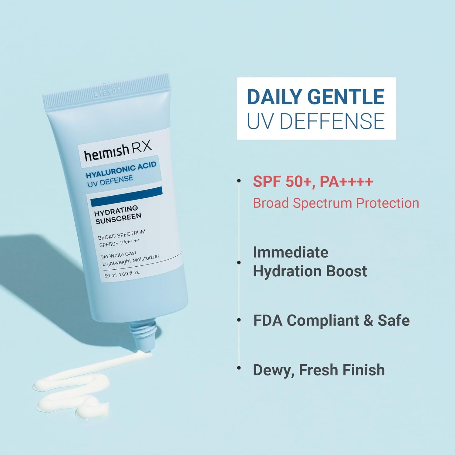 HEIMISH RX Hyaluronic Acid Hydrating Sunscreen SPF50+ PA++++ 50ml