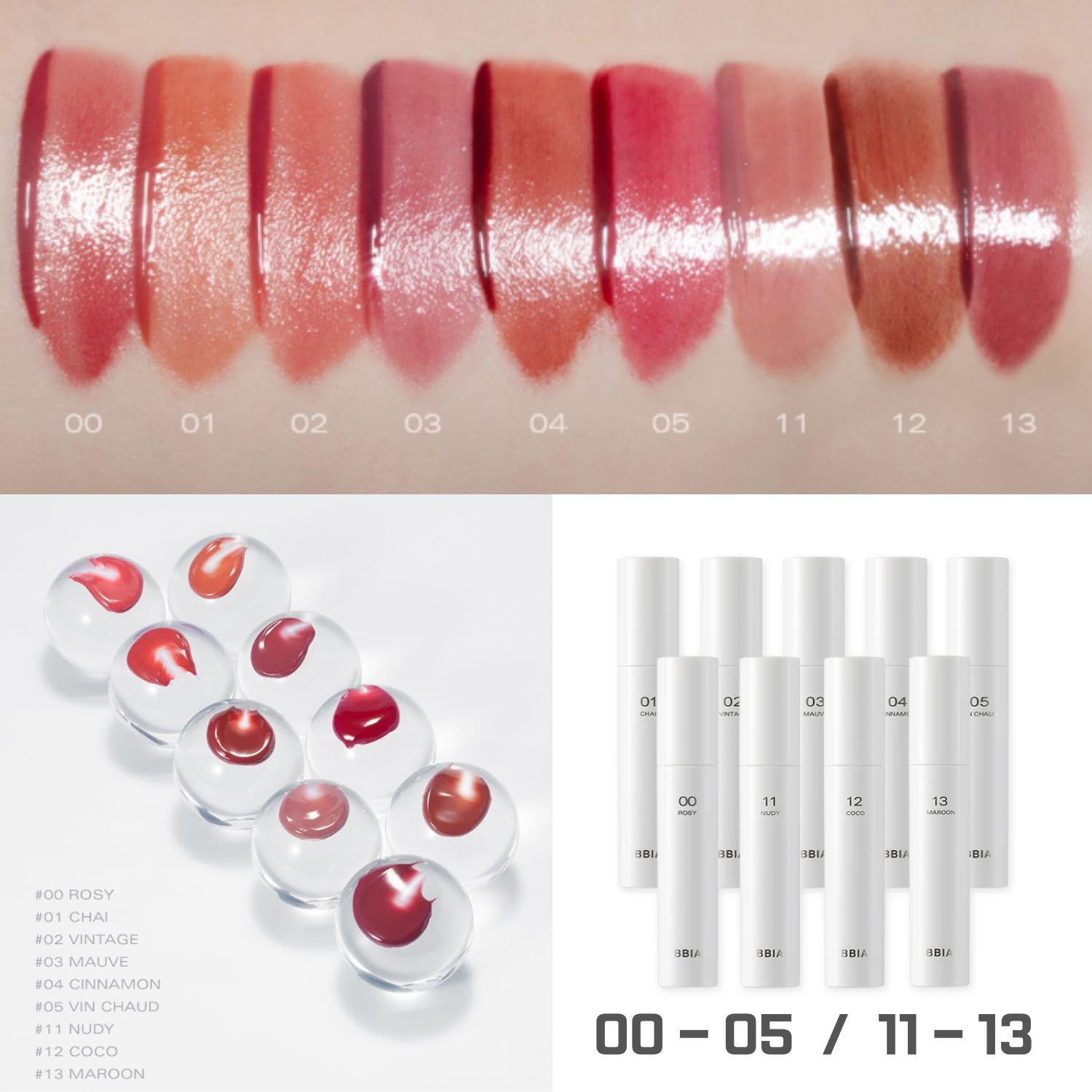 BBIA Glow Lip Tint - 9 Colors - H ART