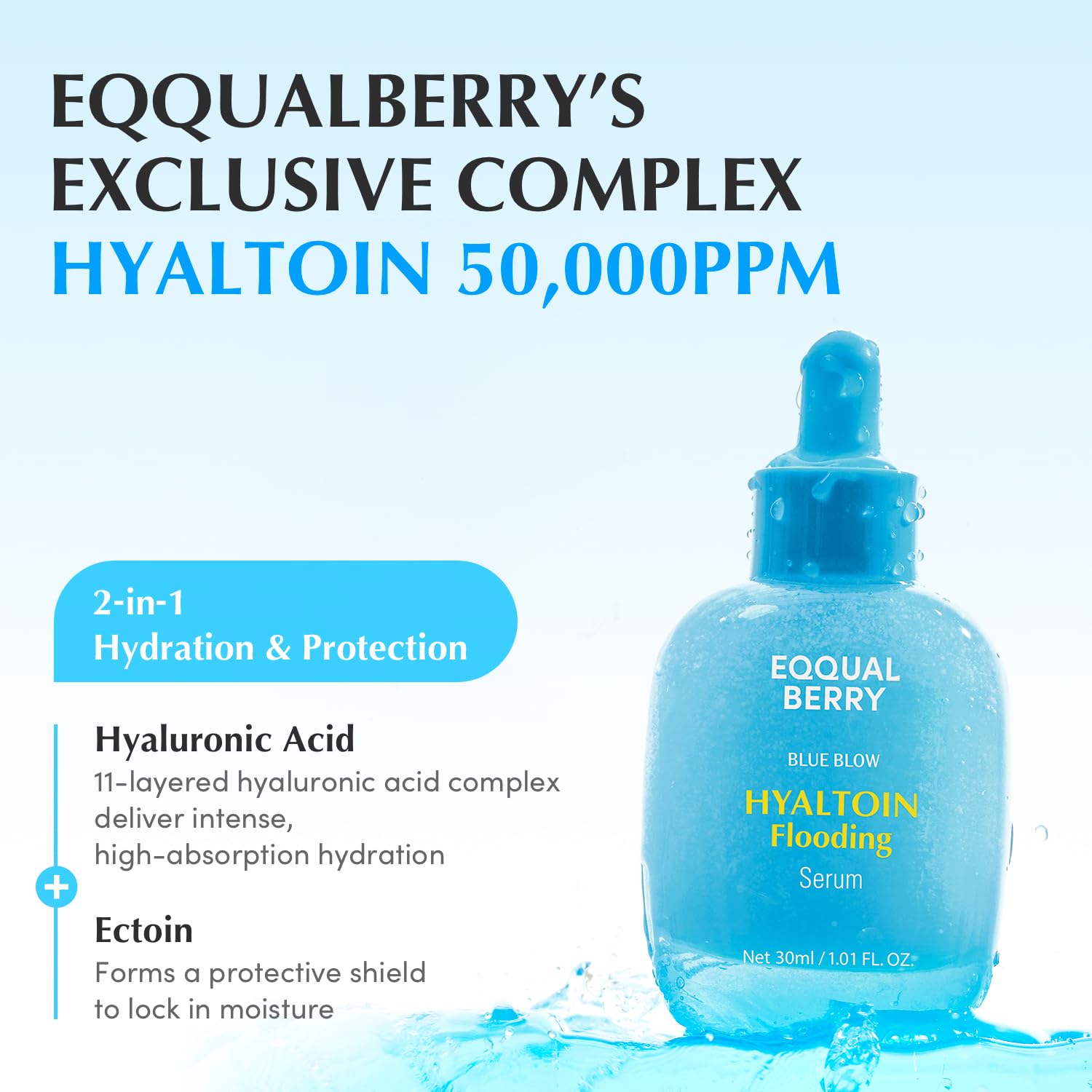 EQQUALBERRY Hyaltoin Flooding Serum 30mL
