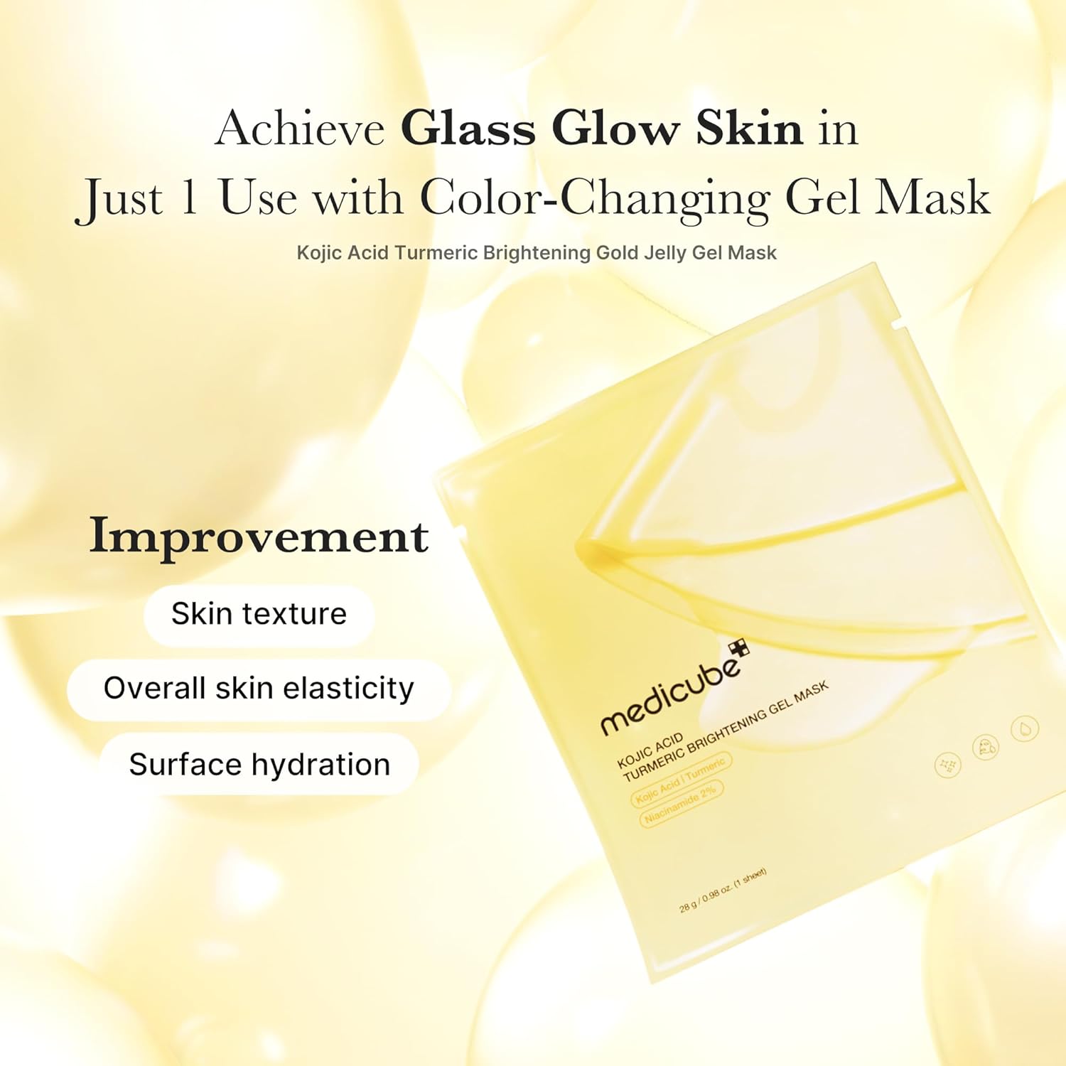 Medicube Kojic Acid Turmeric Brightening Gel Mask 1EA