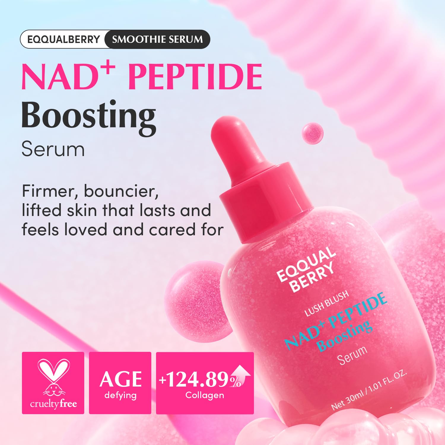 EQQUALBERRY Nad Peptide Boosting Serum 30mL