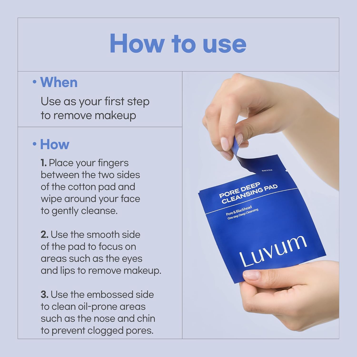 Luvum Pore Deep Cleansing Pad 10 Pcs