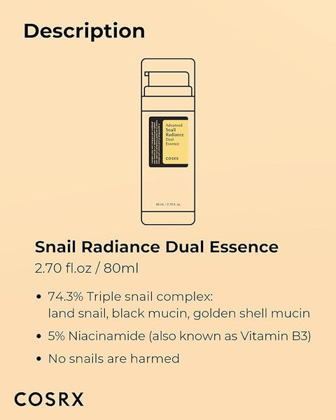 COSRX Advanced Snail Radiance Dual Essence 80mL - H ART