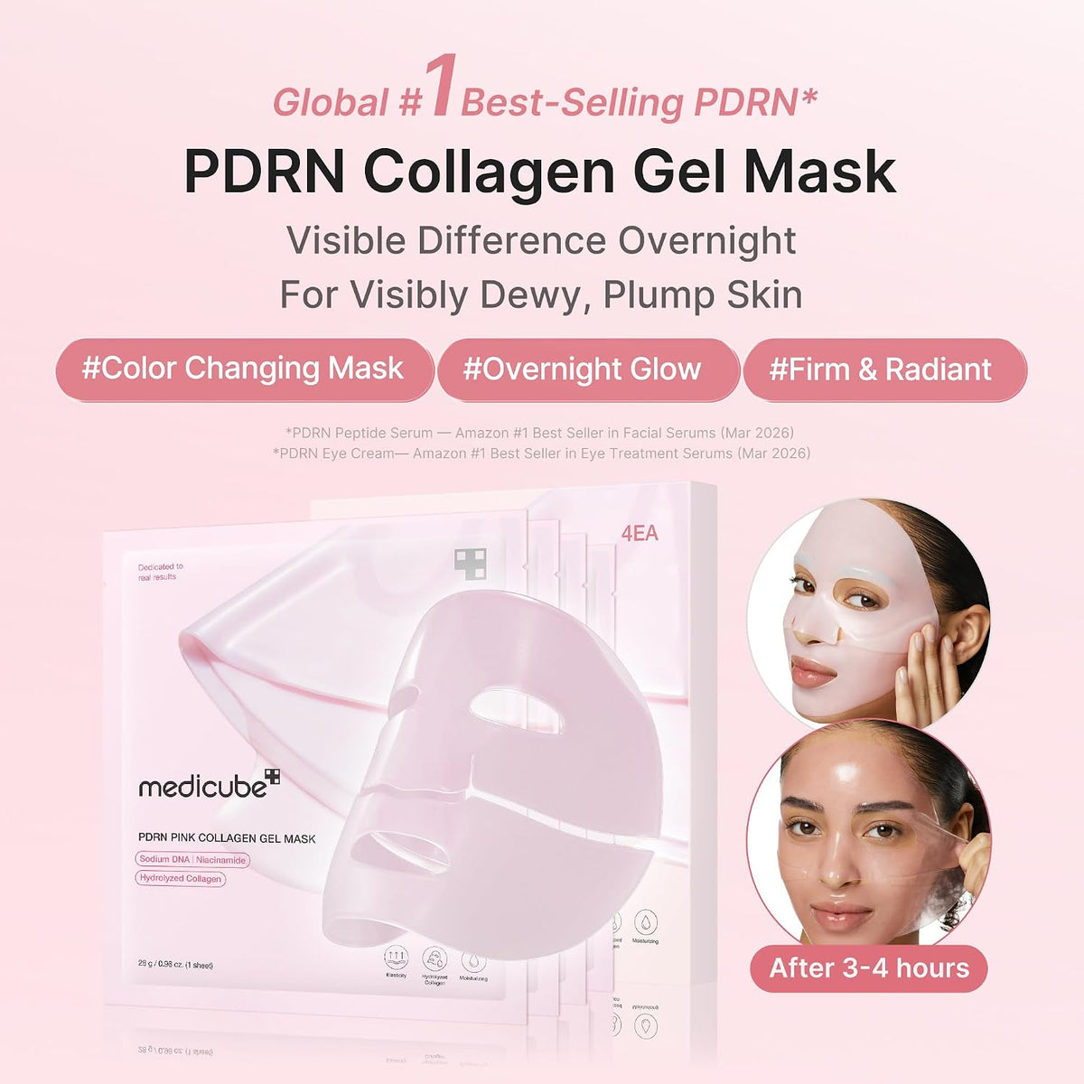 Medicube Salmon PDRN Pink Collagen Gel Mask 4EA