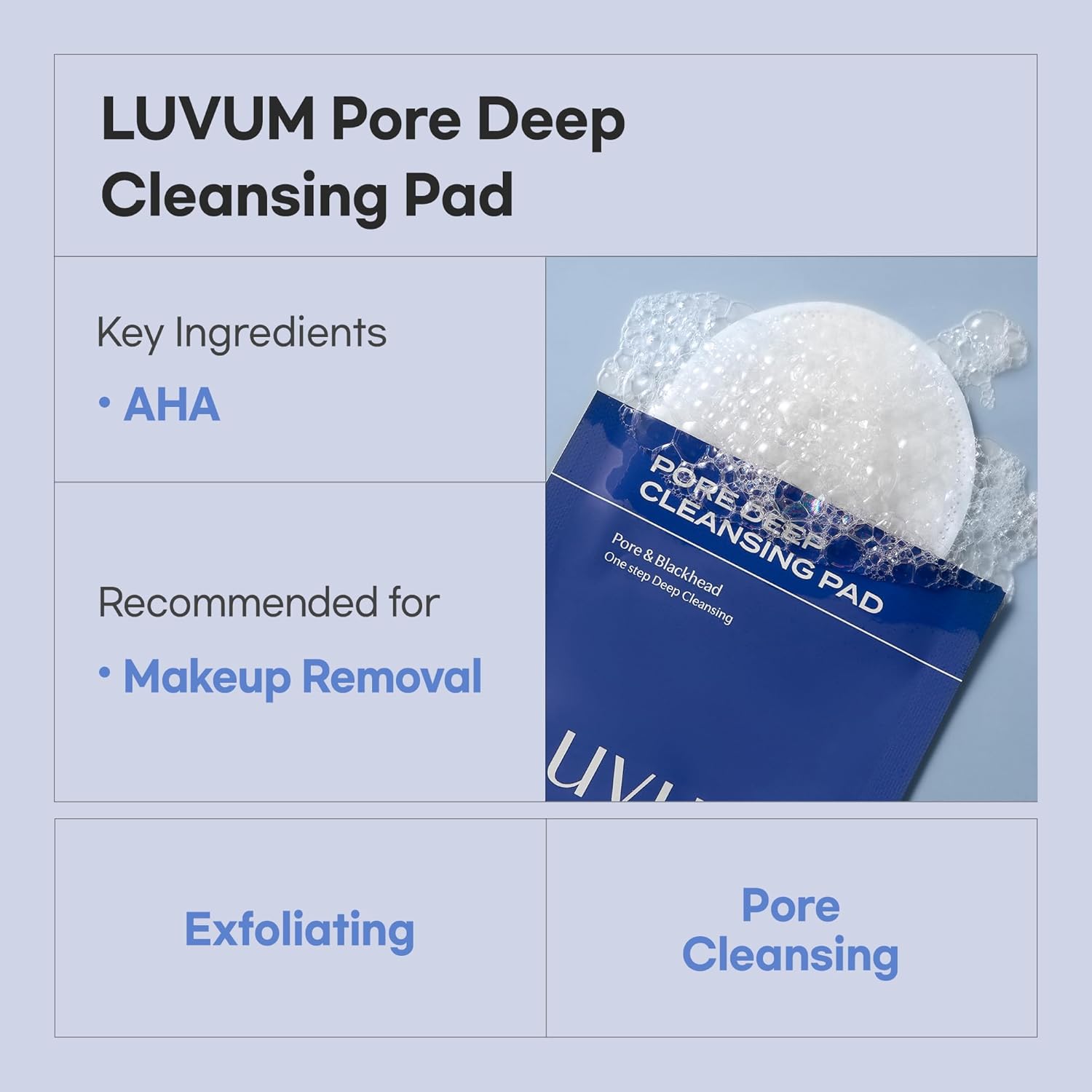 Luvum Pore Deep Cleansing Pad 10 Pcs