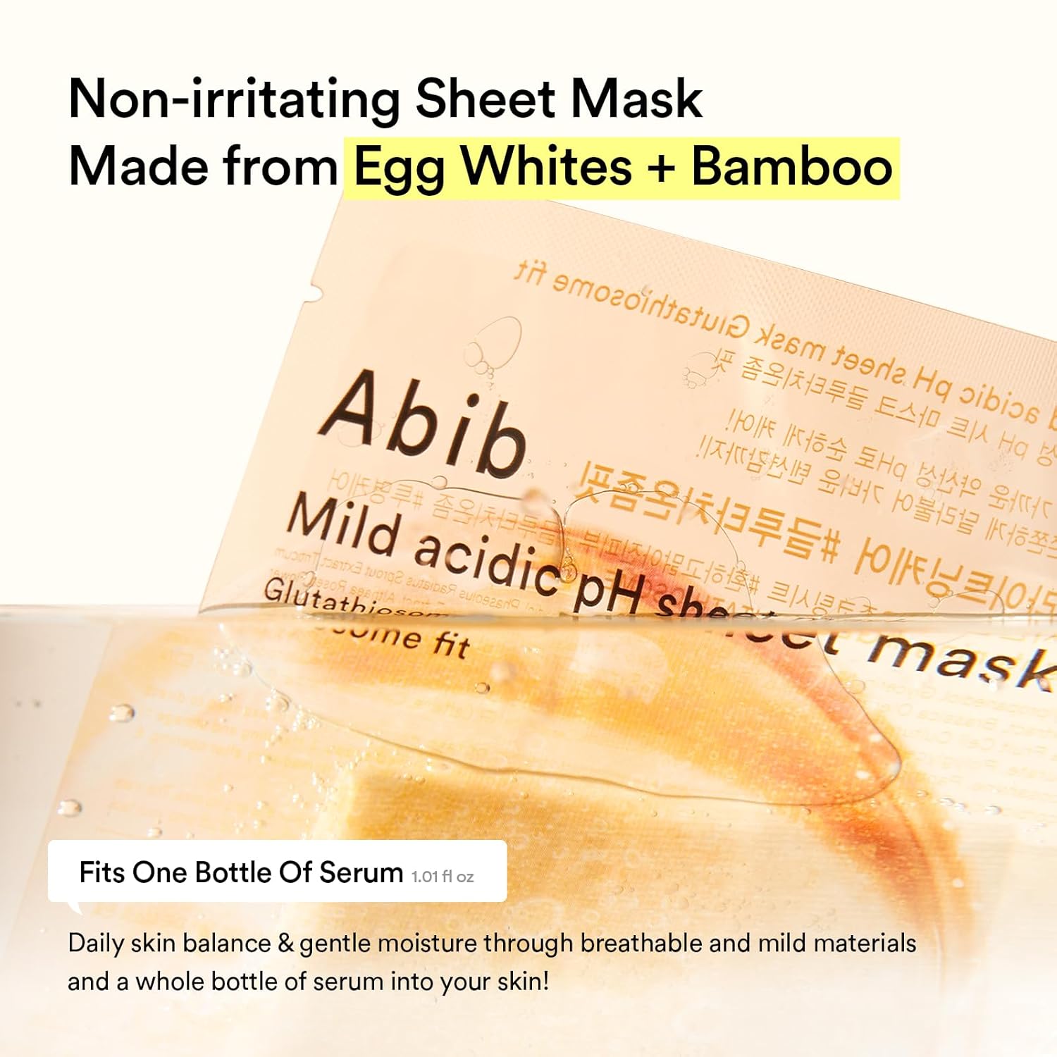 Abib Mild Acidic pH Sheet Mask - Glutathiosome Fit 1EA