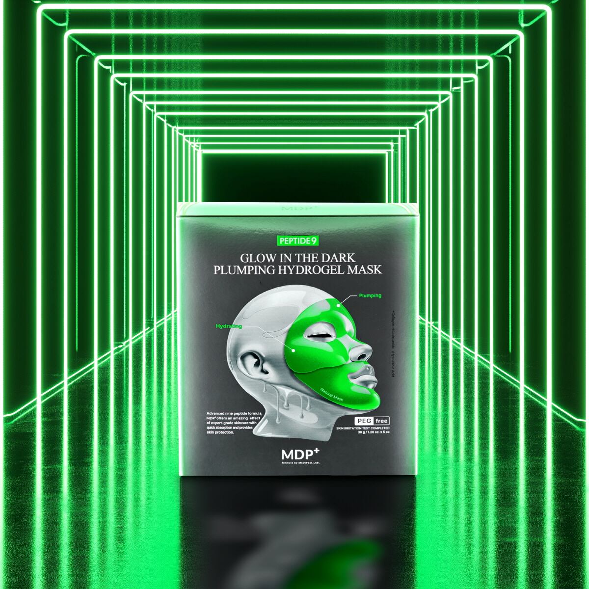 MDP Peptide 9 Glow in the Dark Plumping Hydrogel Mask 1 EA
