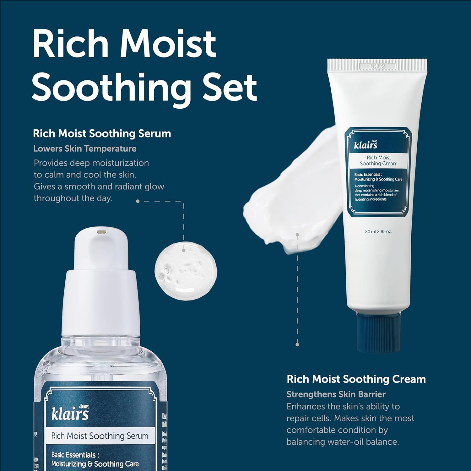 Dear, Klairs Rich Moist Soothing Cream 80g - H ART